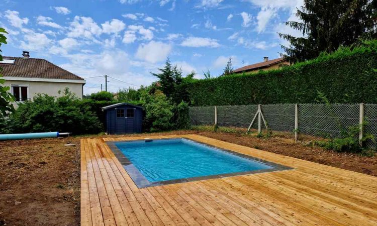 Terrasse bordure de piscine - Charbonnières-les-Bains - Alex'Terieur